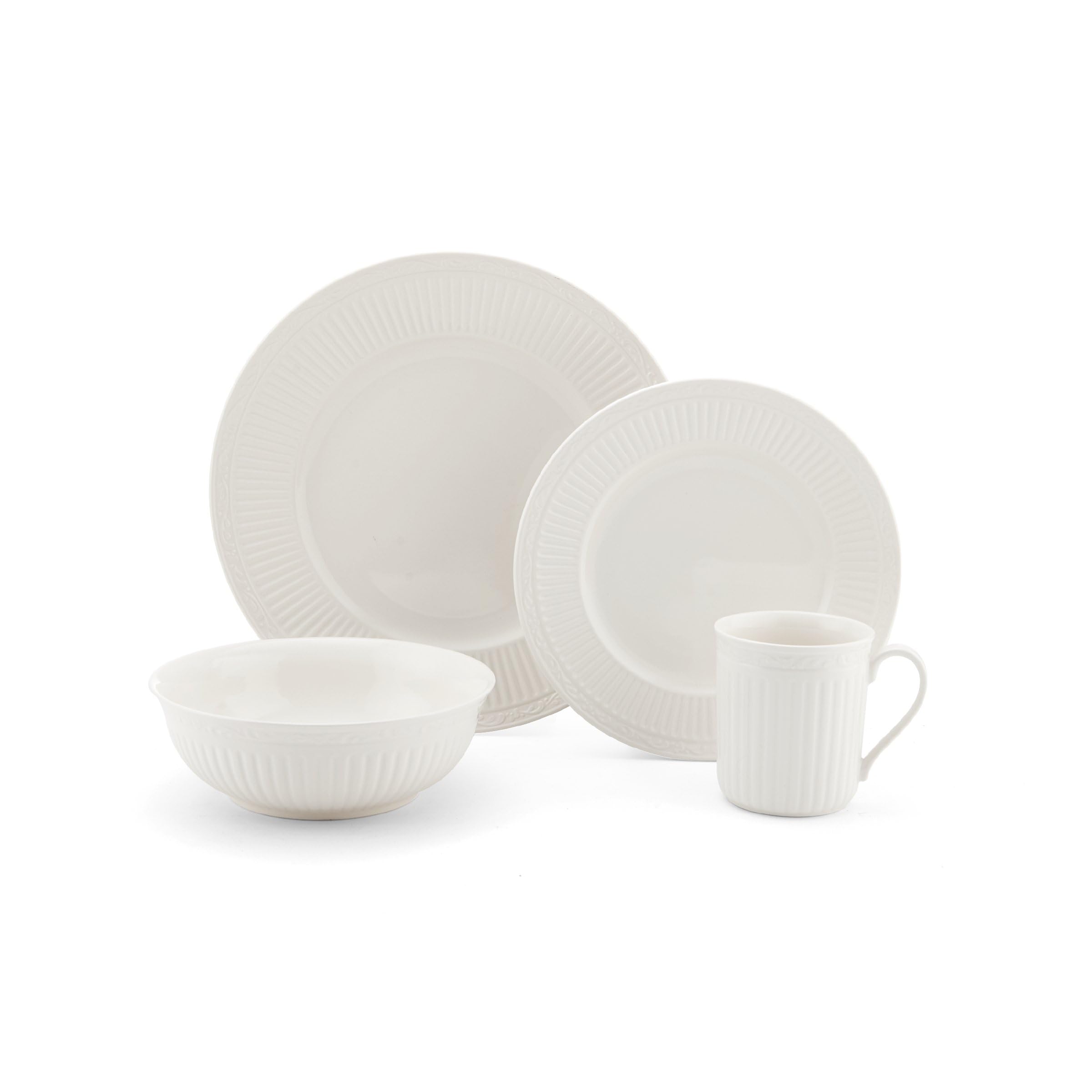 食器 Mikasa Breakfast Set Amazon.com | Mikasa Colter Bone China Lightweight Chip