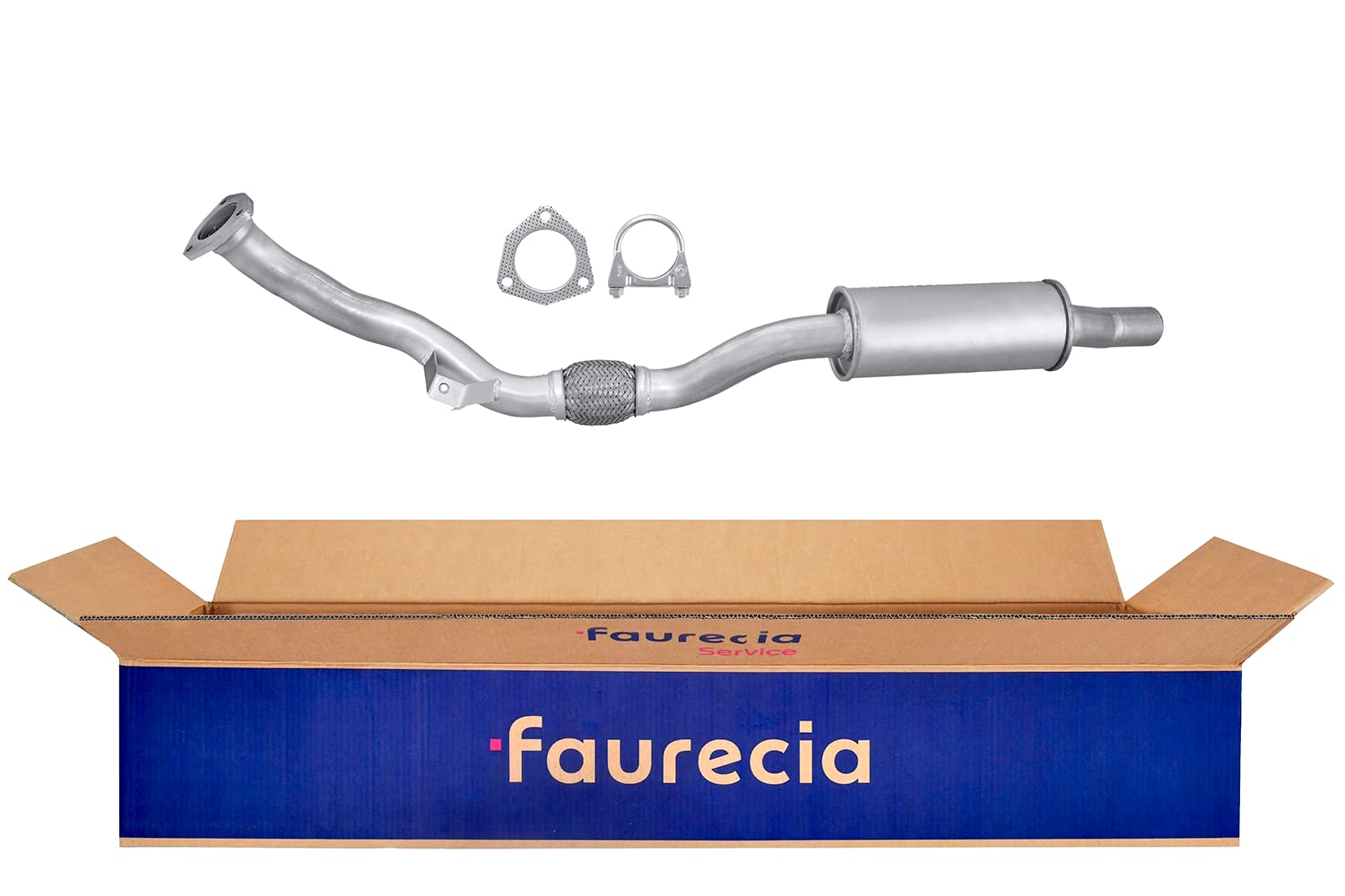 HELLA 8LB 366 022-961 Vorschalldämpfer - Easy2Fit® Kit - vorne - einteilig - Set mit Anbauteilen | 8LB 366 022-961 passend für A4 Passat | 8LB