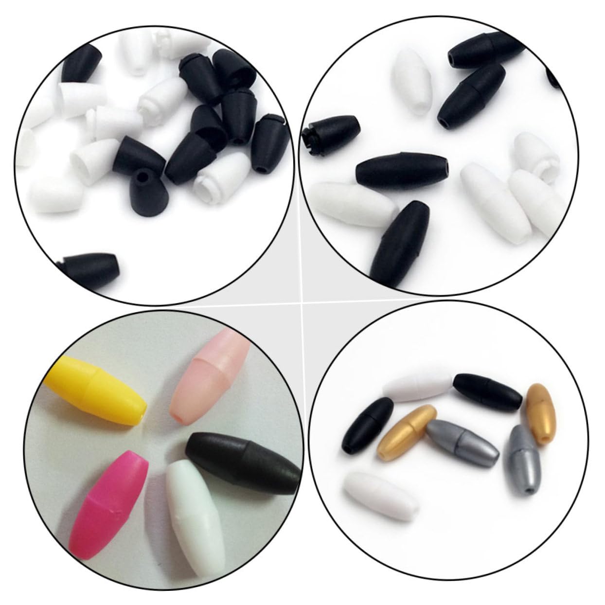SEWACC 500 Pièces Boucle De Sécurité En Plastique Fermoir De Sécurité En Plastique Fermoirs De Sécurité Cordon En Fermoir De Sécurité Fermoirs Détachables En