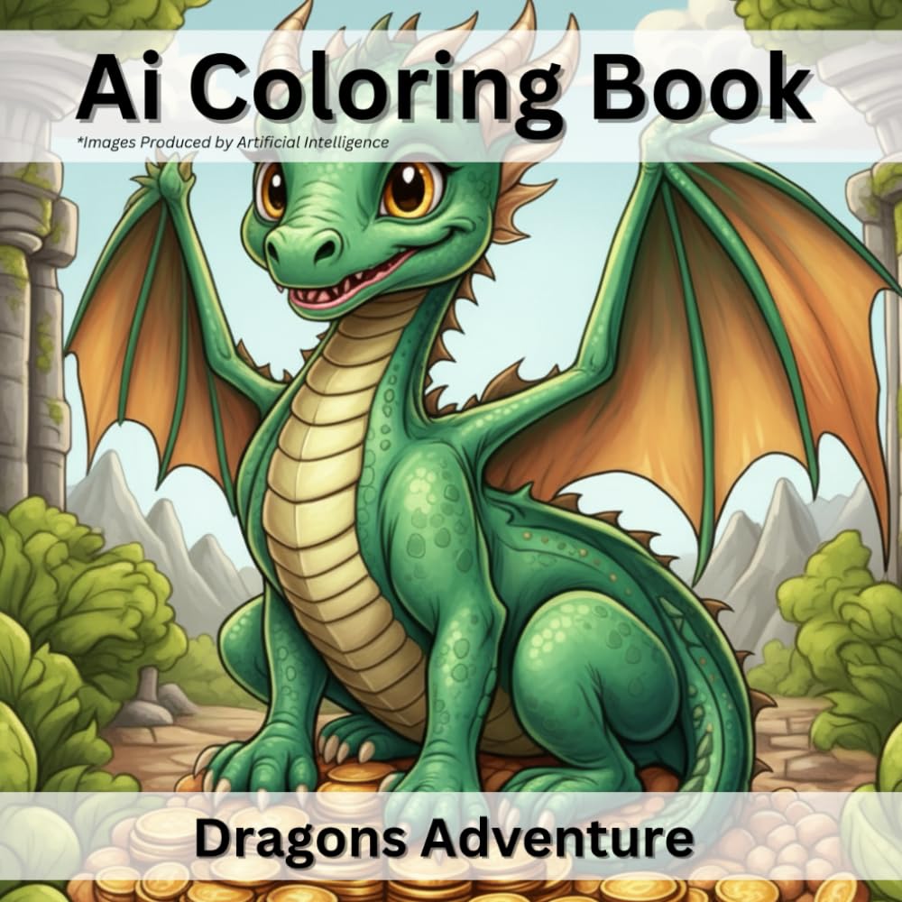 Ai Coloring Book: Dragons Adventure