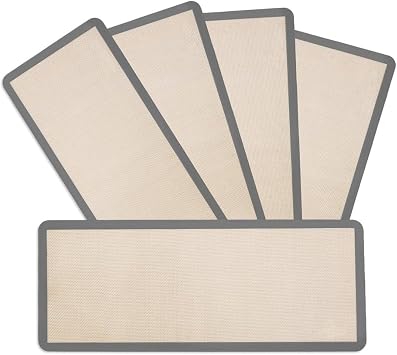 5Pcs Silicone Baking Mats for Harvest Right Freeze Dryer, Non-Stick Drying Liners in M & L Sizes, Reusable Grey Tray Inserts for Fruits Vegetables Herbs