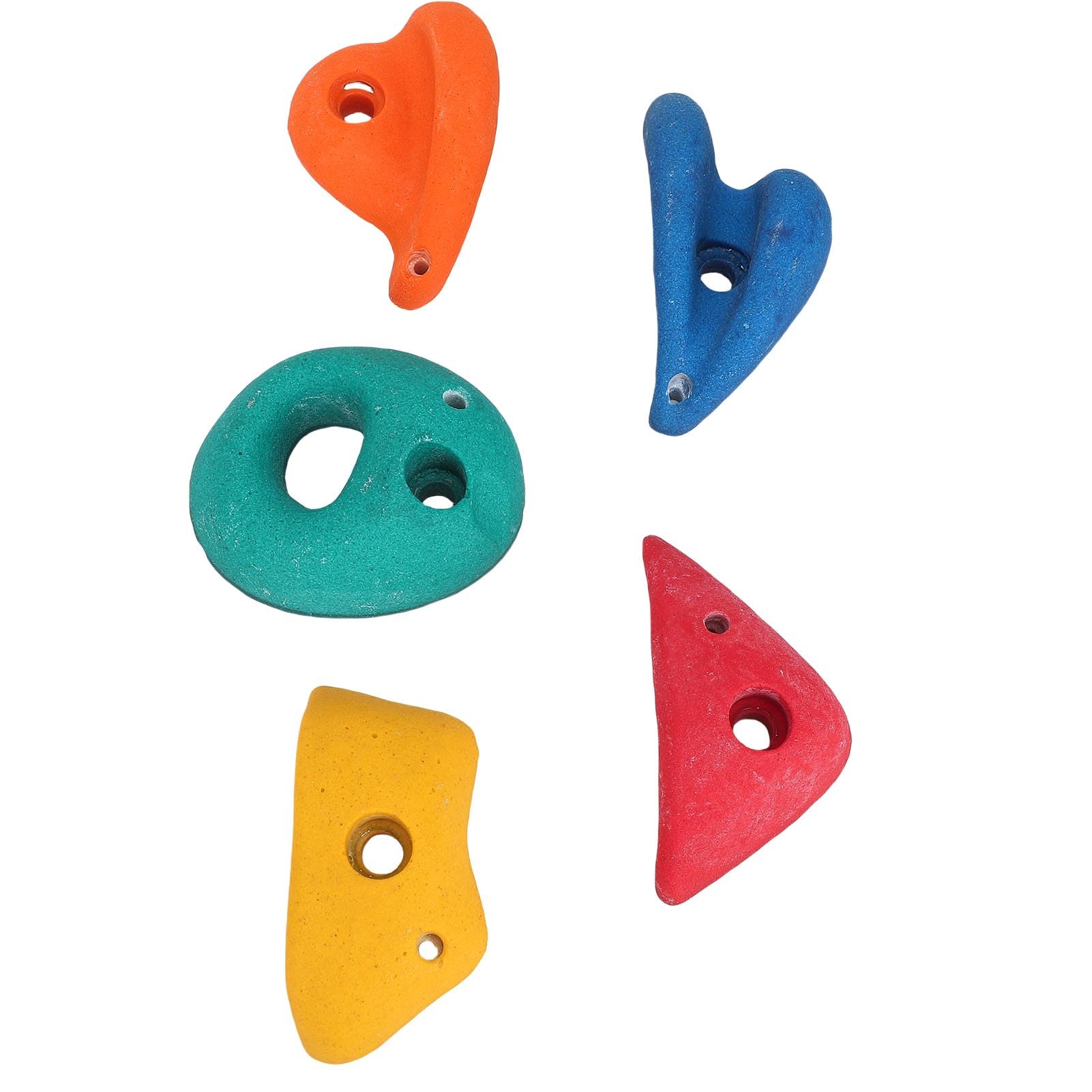 Escalada Sostiene Rocas Coloridas de Fibra de Resina para Participar en Juegos Interiores Al Aire para Niños 5 Piezas