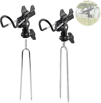 El soporte de caña de pescar de acero inoxidable de DBREAKS es resistente y duradero, con patas puntiagudas para una fácil inserción en diferentes superficies. Ajustable 360° y compacto para un fácil almacenamiento y transporte. Adecuado para cañas de pescar de hasta 4 cm de diámetro.