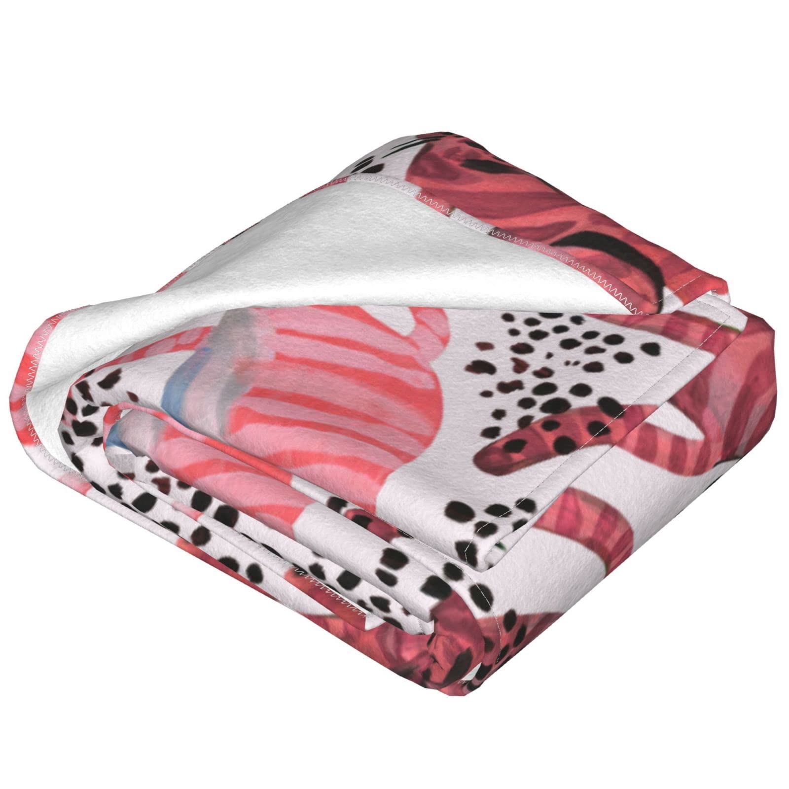 Acquarello carino gatti coperta per letto divano coperta in pile leggero morbido accogliente 127 x 101,6 cm