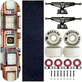 Skate Completo Montado Shape Matilha Skate Television 8.0