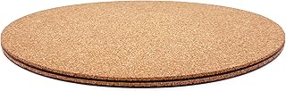 Cork Plant Coasters, Double Layers 14 Inch Cork Planter Coaster, Absorbent Plant Mats, Coasters for House Plants, 2 Pcs