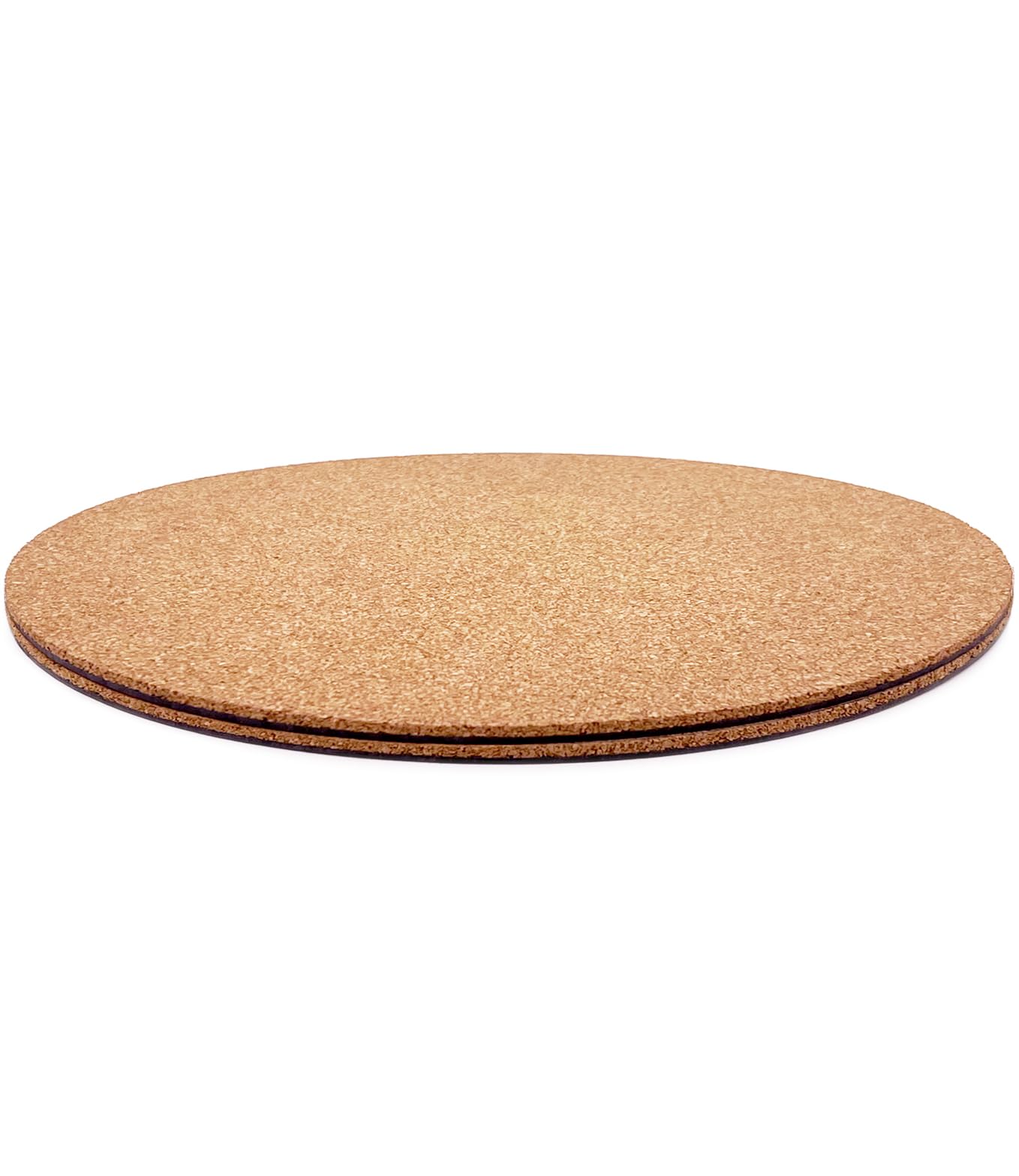 KITLAB Cork Plant Coasters, Double Layers 14 Inch Cork Planter Coaster, Absorbent Plant Mats, Coasters for House Plants, 2 Pcs