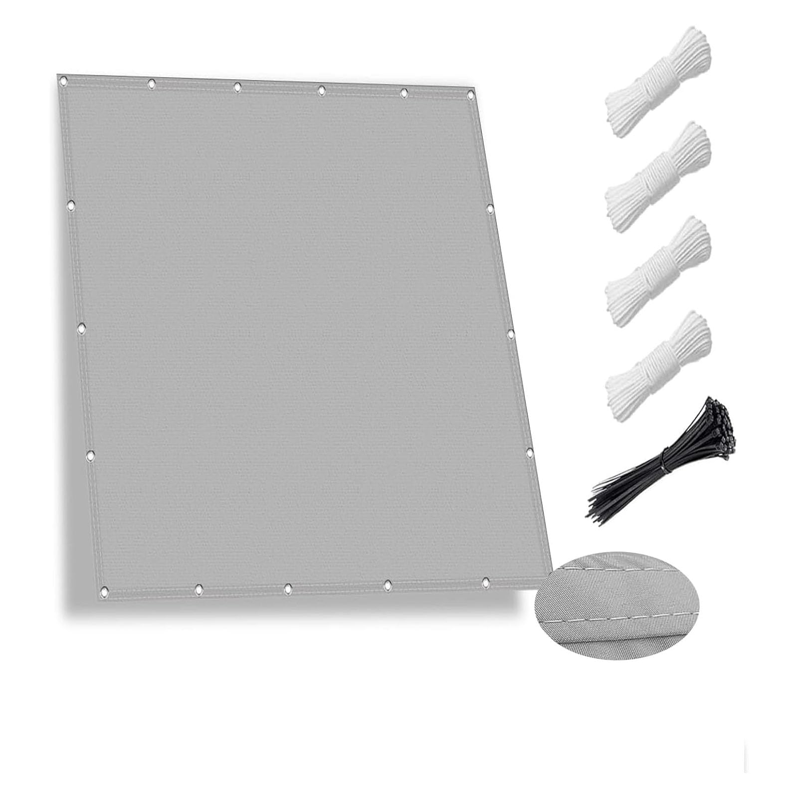 Voile d'ombrages anti-UV et étanche avec oeillets pour pergola et balcon