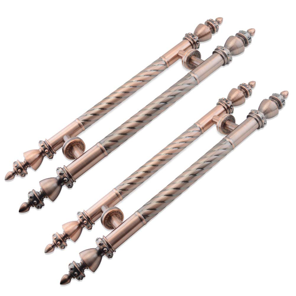 TKJfdTY Barn Door Pull Sliding Glass Door Handle Antique Brass Pipe Il Commercial H-Shape/Ladder Stainless Steel Double Sided Mounting For Home Office2Pcs-800Mm,2pcs 800mm