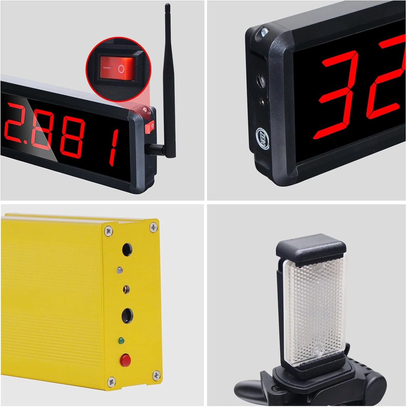 Wireless Laser Timer System per Sprint 40 60 Yard Dash Race Clock Stopwatch Corsa Velocità (2 set)