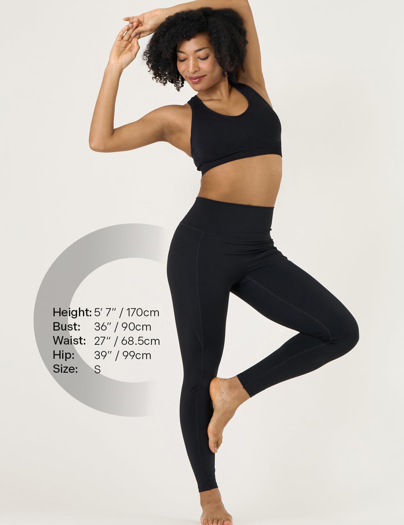 LAPASA Leggings Sportivi Yoga Donna L0A1/B1 - Pantaloni Lunghi Estivi Elasticizzati Tasche Laterali Opachi Vita Alta Push Up Contenitivi Aderenti Modellanti Snellenti Palestra Fitness Running