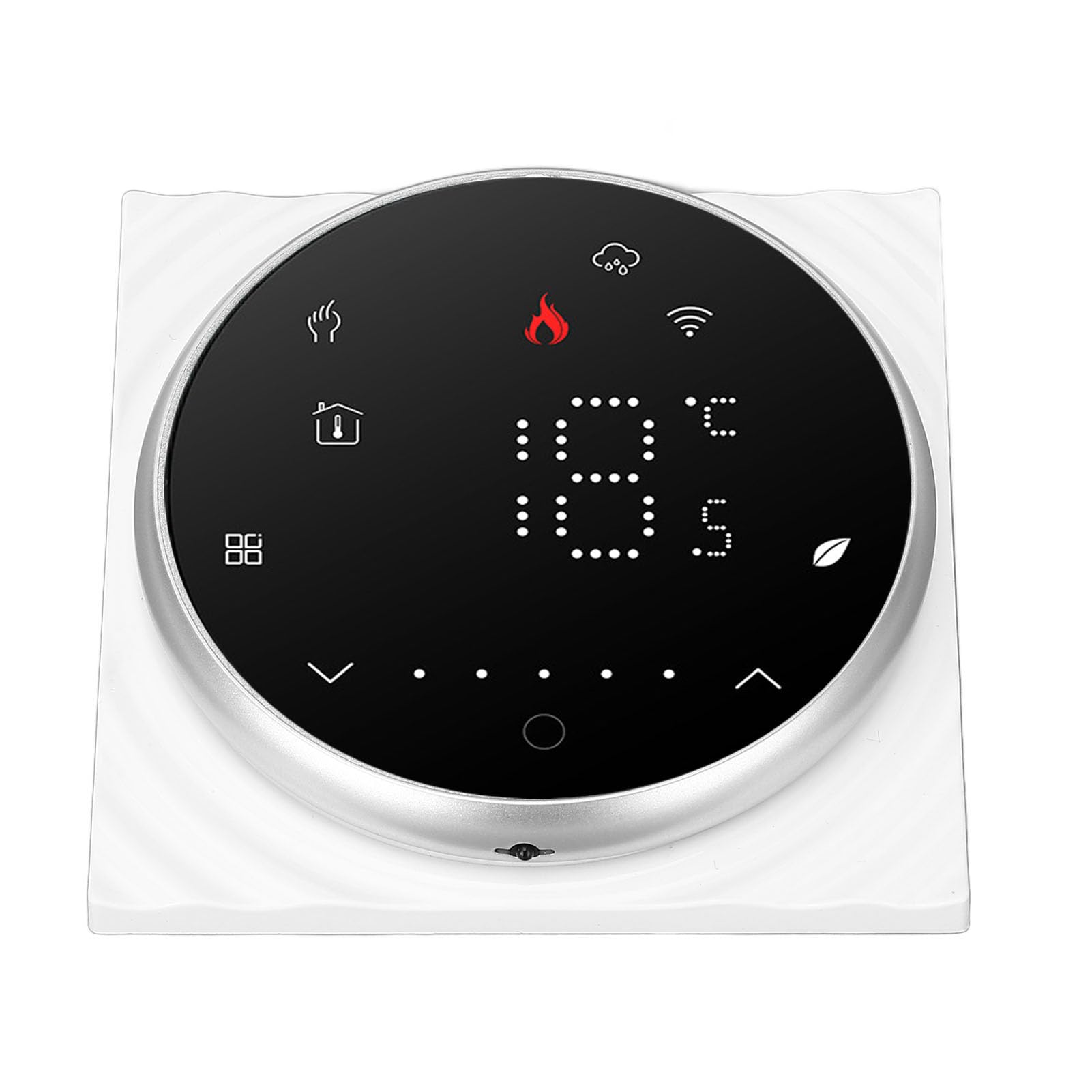 KIMISS WLAN-Thermostat für zu Hause – Programmierbarer Digitaler Thermostat mit Präziser Touchscreen-Steuerung – Energieeffizientes Temperaturmanagement (White)