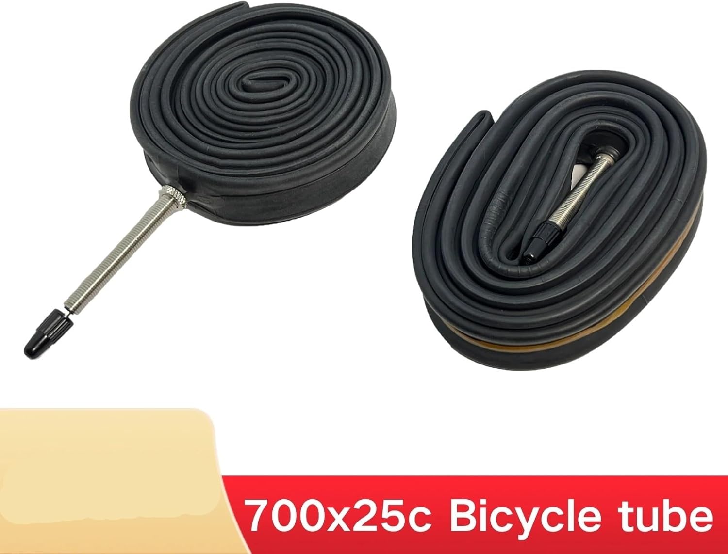 Ultralight Bike Inner Tube 700x25c Road Bicycle Inner Tube Butyl Rubber Material Tire 48mm Length French Valve