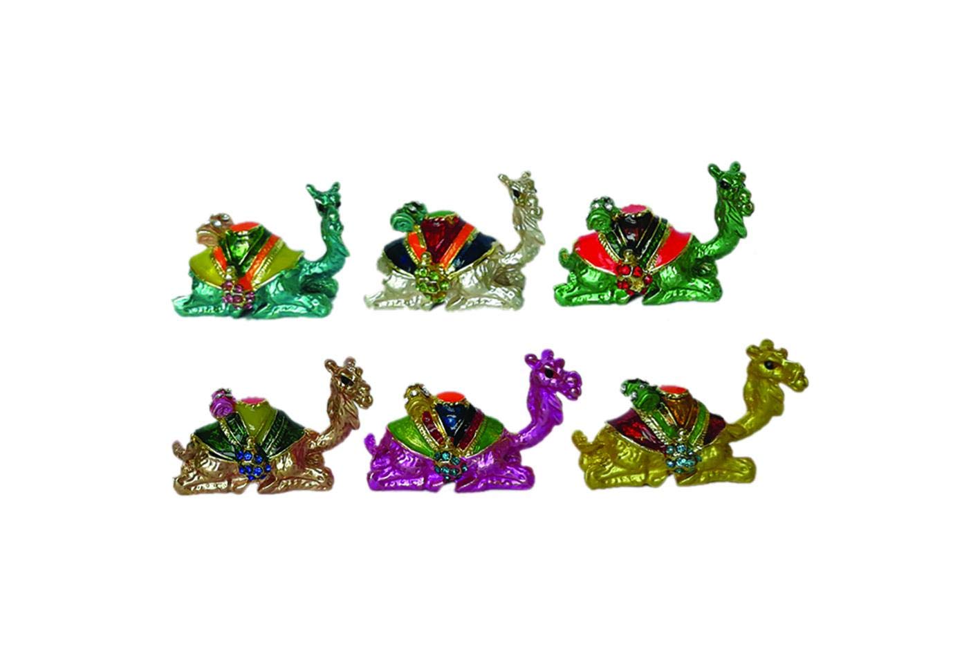 Arabic Traditional Camel 6 Pc Set Showpiece (Multicolor)