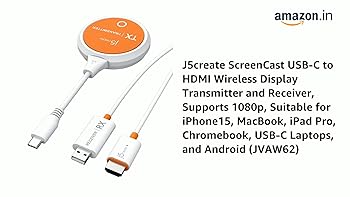 j5create ScreenCast USB-C to HDMI Wireless Display Transmitter and