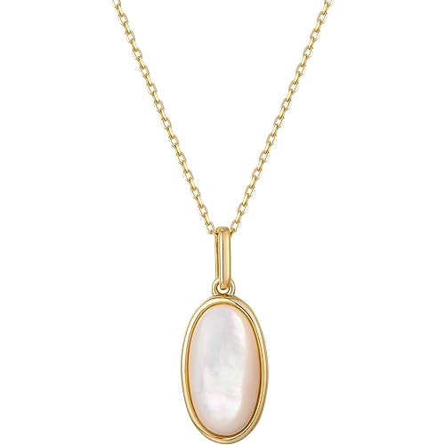 S.Leaf Shell Necklace for Women Sterling Silver Shell Pendant Minimalism Round I Heart I Square I Oval Mother of Pearl Necklace for Women