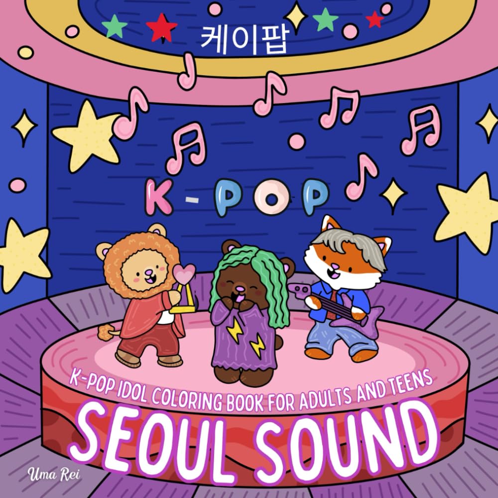 Seoul Sound: K-pop Idol Coloring Book for Adults and Teens
