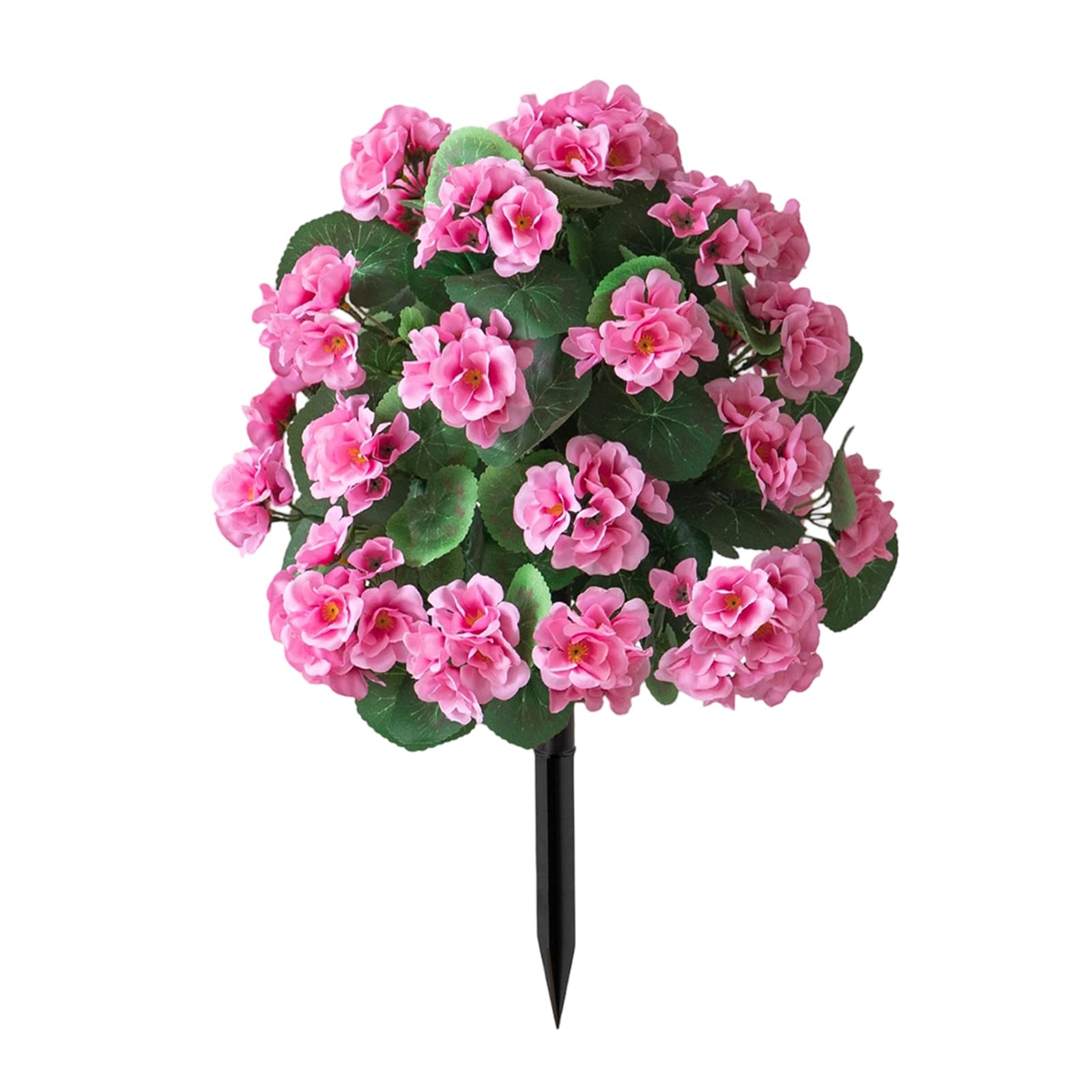 QWYFGM Artificial Garden Flowers,Plant Stakes Outdoor,for,Stakes Decorative,Outdoors Flowers,Topiary Balls,Realistic Crabapple Flower Stake Outdoor Artificial Plant with Stake for Garden Patio Yard