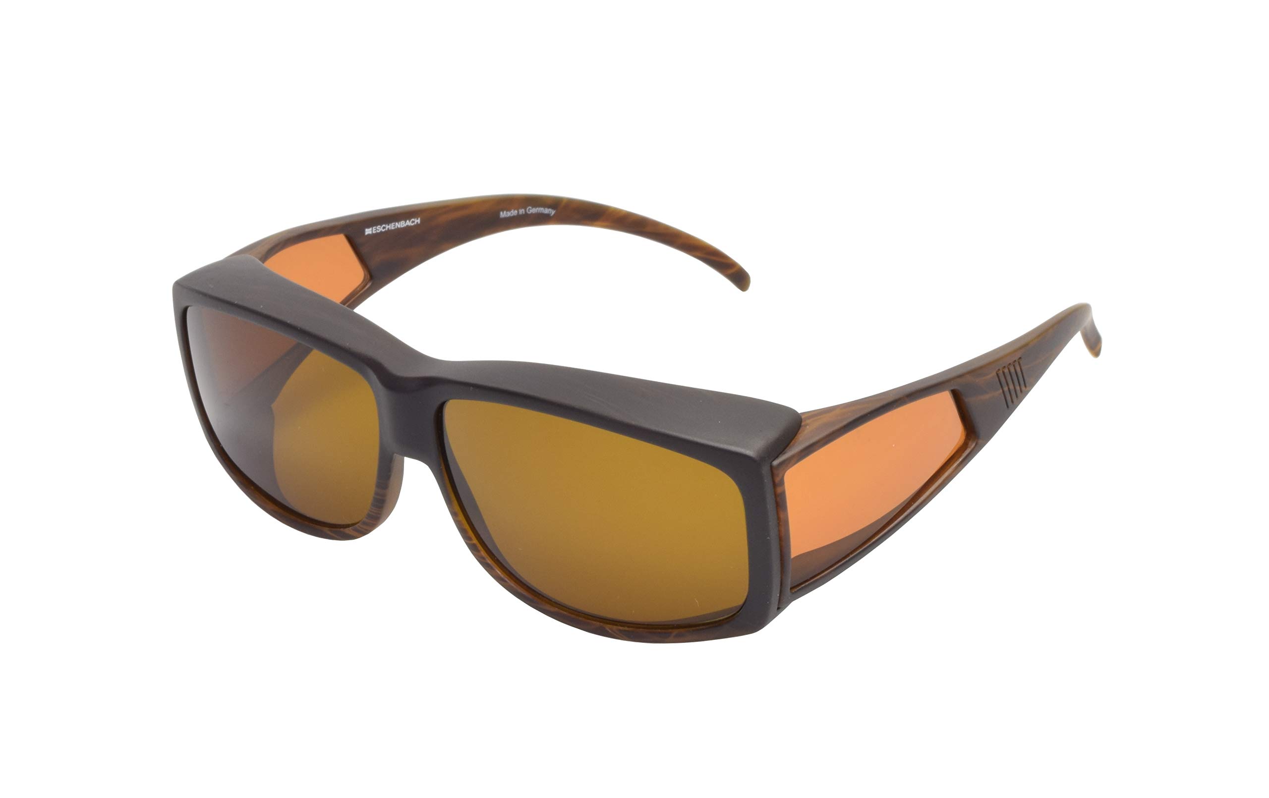 送料無料  エッシェンバッハ　ウェルネス・プロテクト　オーバーサングラスタイプ　小　レンズ色ブラウン・1663-885  メガネの上からかけられる「オーバーサングラス」仕様!! Amazon | ESCHENBACH(エッシェンバッハ) エッシェンバッハ ウェルネス