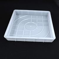 Vista 4 de Yardwe Moldes de cemento para pisos, moldes de hormigón, molde de cemento, molde de 2 pisos, molde de piso de plástico, decoración de césped, molde