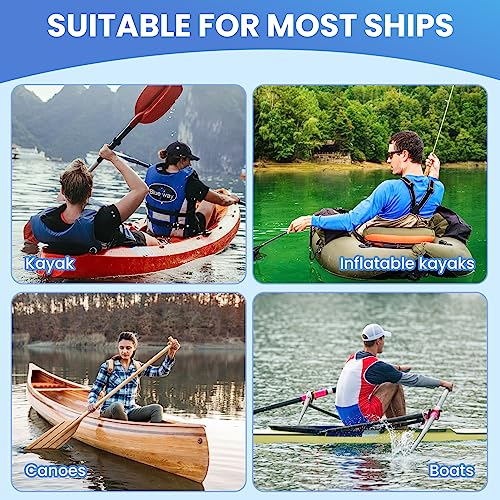 VNVM Anti Slip Kayak Gel Seat Cushion Thick Waterproof Seats Chair Cushions Kayak Seat Pad with Non Slip Cover for Sit in Inflatable Kayak Canoe Kayak Boat Accessories for Fishing Kayaking - Thumbnail 6