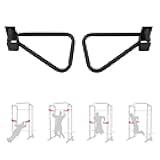 Dual Grip Dip Bars Attachment for 2x2 Power Rack & Squat Rack, Heavy Duty Pair for Pull Ups, Push Ups, Triceps & Chest Workouts, 330LBS Capacity