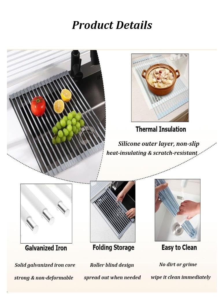 Escurridor De Platos para Fregadero Rejilla Fregadero Cocina