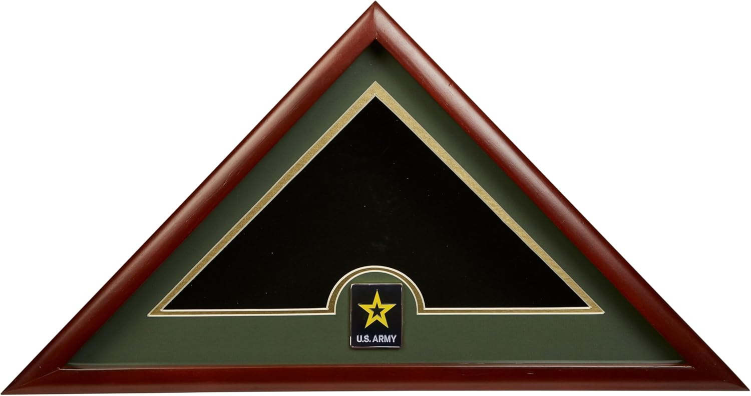 Allied Flag US Flag Display Case with Air Force Medallion Crafted from Premium Quality Materials - Made in USA