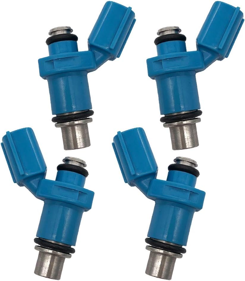 4pcs Set Fuel Injectors Compatible with Yamaha 40 50 60 HP 4 Stroke 50 60 HP 2 Stroke 6C5-13761-00-00