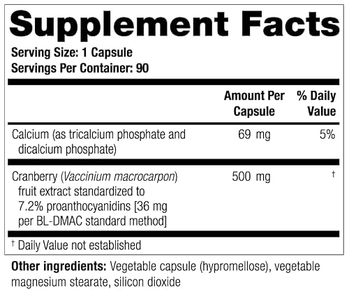 Theracran One Cranberry Supplement | 36Mg Pacs Per Capsule | 90 Day Supply | Cranberry Pills For Women | Supports Urinary Tract Health For Women & Uti #TOP1