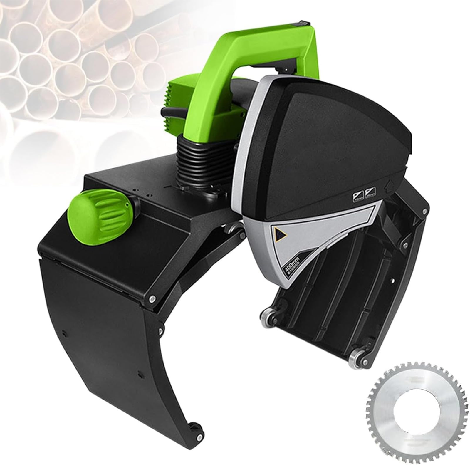 Cortatubos Eléctrico 1000W/1750W – 2900/3200 Rpm, Corte 15-220mm O 75-400mm, 5+1 Velocidades, Guía De Precisión, Para Cobre, PVC, Acero Inoxidable(1750W)