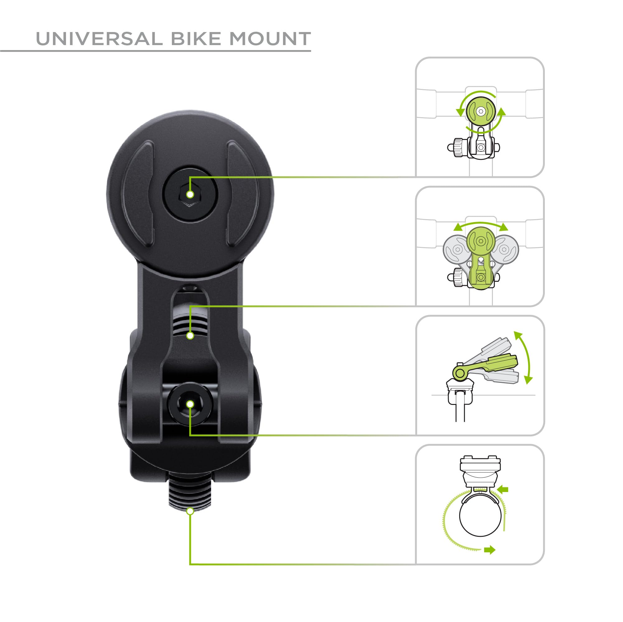 SP CONNECT Bike Bundle Universal Clamp SPC+