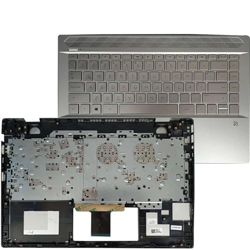 HP Pavilion 14-CE 1004tx 1005tx TPN-Q207用 US/UK/スペイン語ラテン語ノートパソコンキーボード(パームレスト上部カバー付き)(LA with hole)