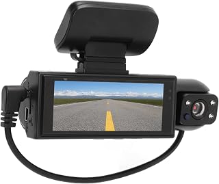 1080P FHD Cam with 3.16 Inch Display, 360 Degree Rotating Lens, Motion Detection, Reversing Visibility, Video Recording for Cars