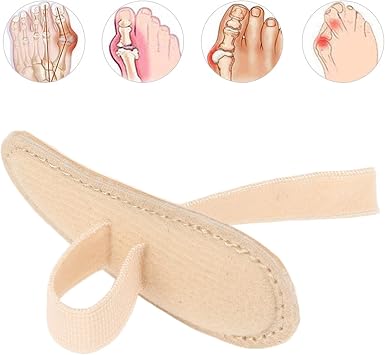Toe Buttress Pad Hammer Cushion Best Hammer Toe Corrector Cushion Felt for Women Pads Shoes Managing Toes Steins and Buttress pad Cushions Straightener straighteners Chamois Leather Prop Left