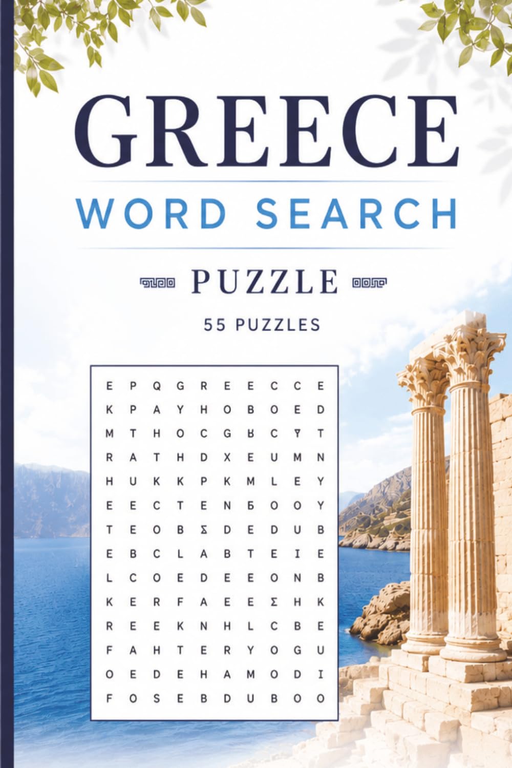 Greece Word Search Puzzle: 55 Puzzles Word Search about Greece and More | 6x9 inches, 110 pages | Gift for Greece, Countries & Traveling Lover