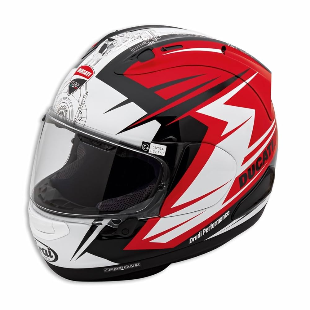 Amazon.com: Ducati Ducati Corse V7 Full-face Helmet 98108536
