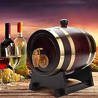 Vista 3 de Dispensador de whisky Barril de envejecimiento de roble 1.5L Barril de madera rojo vino