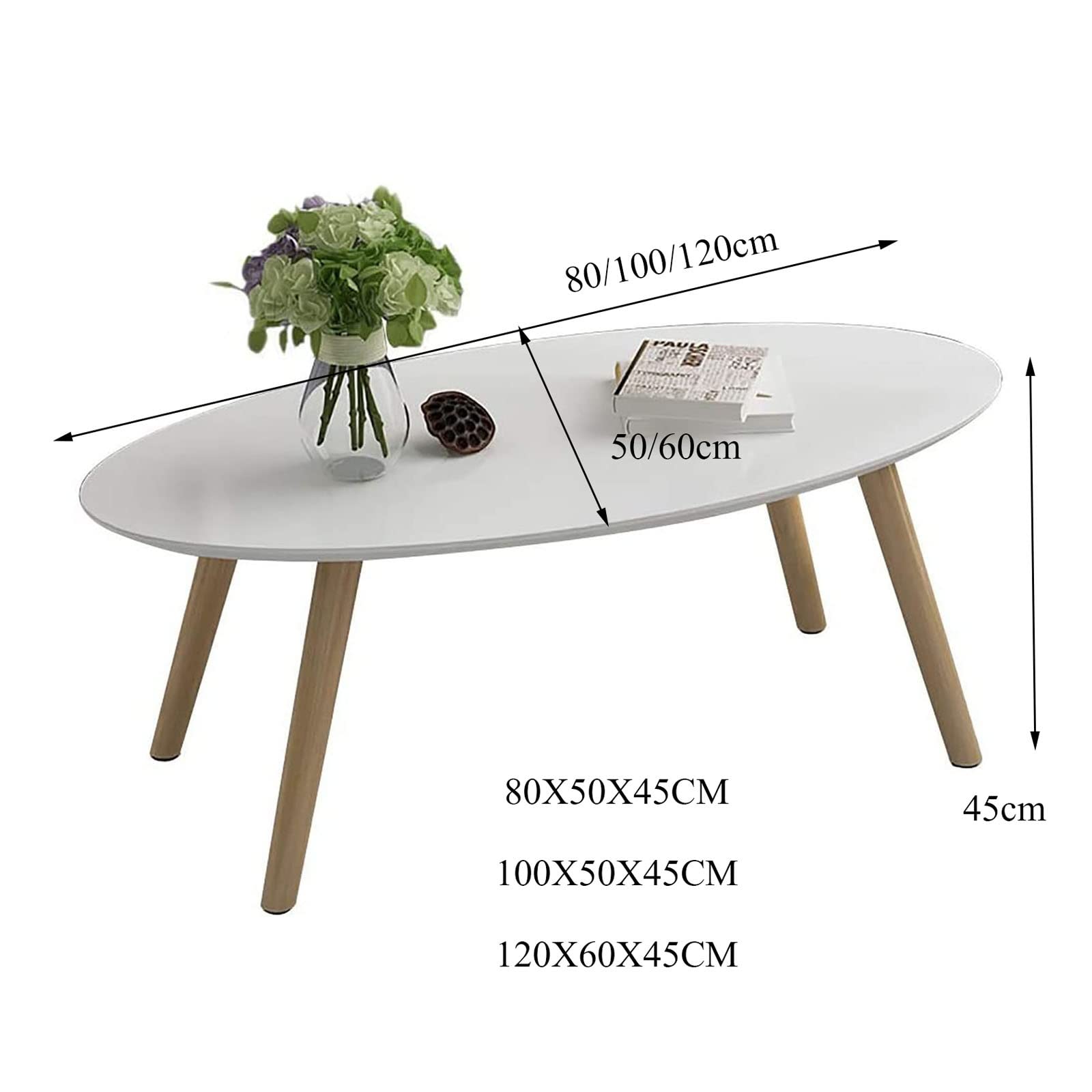 Amazon｜ソファサイドテーブル、ヨーロピアンスタイルのオーバル