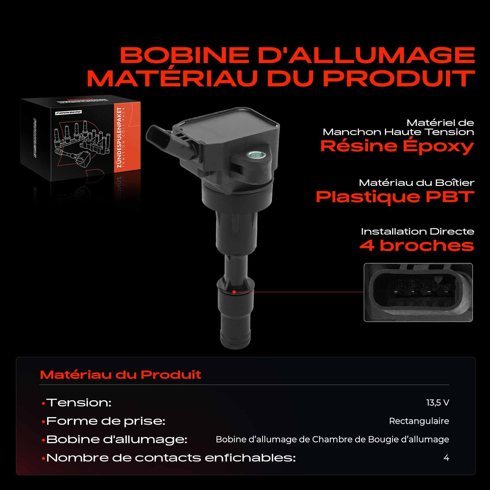 Frankberg Bobine d'allumage 4 broches 2730104110