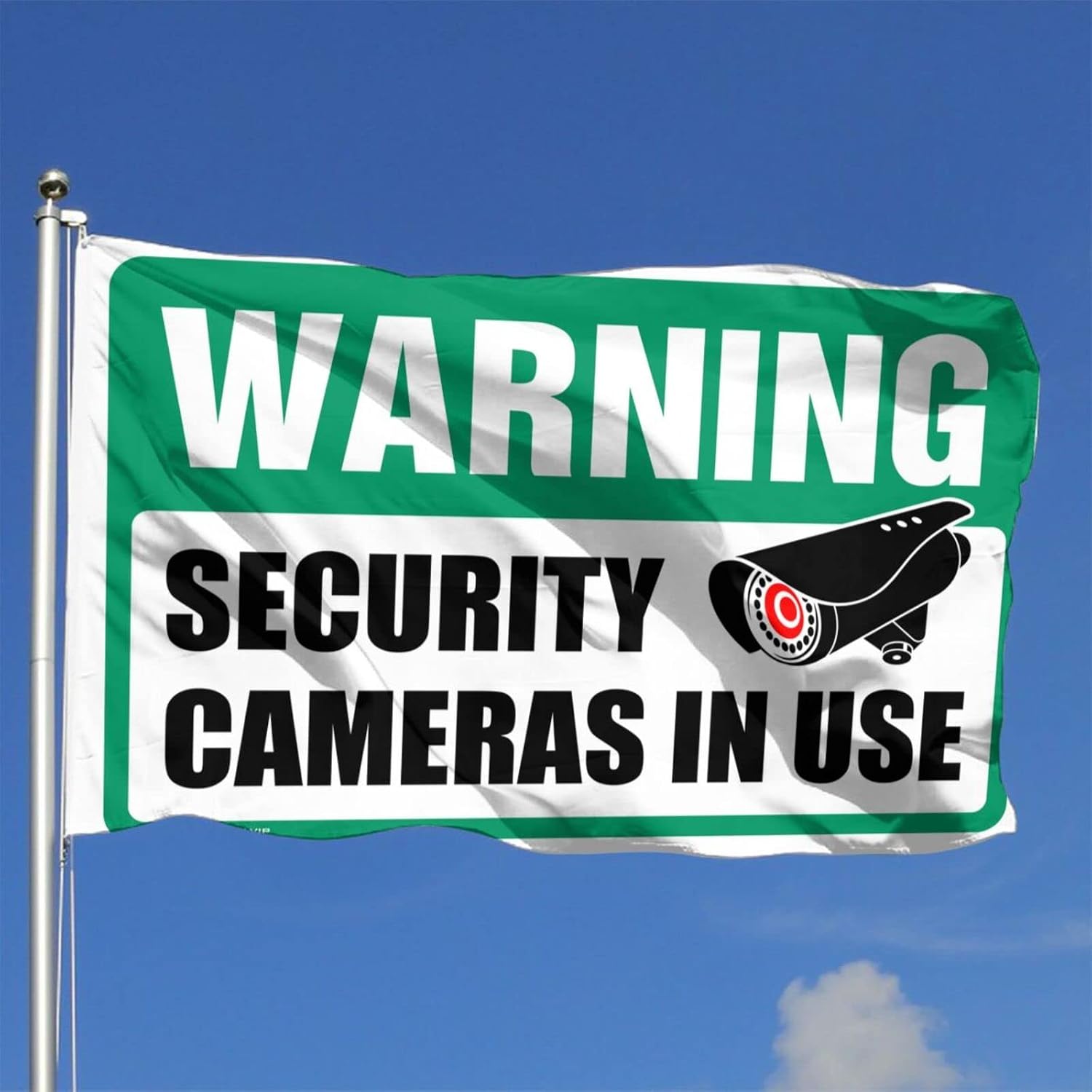 Cool Room Accessories For Teens Boys Warning Security Cameras I Use Flag Back Yard Decorations Flags For Room Guys Funny(30X45CM) image 2