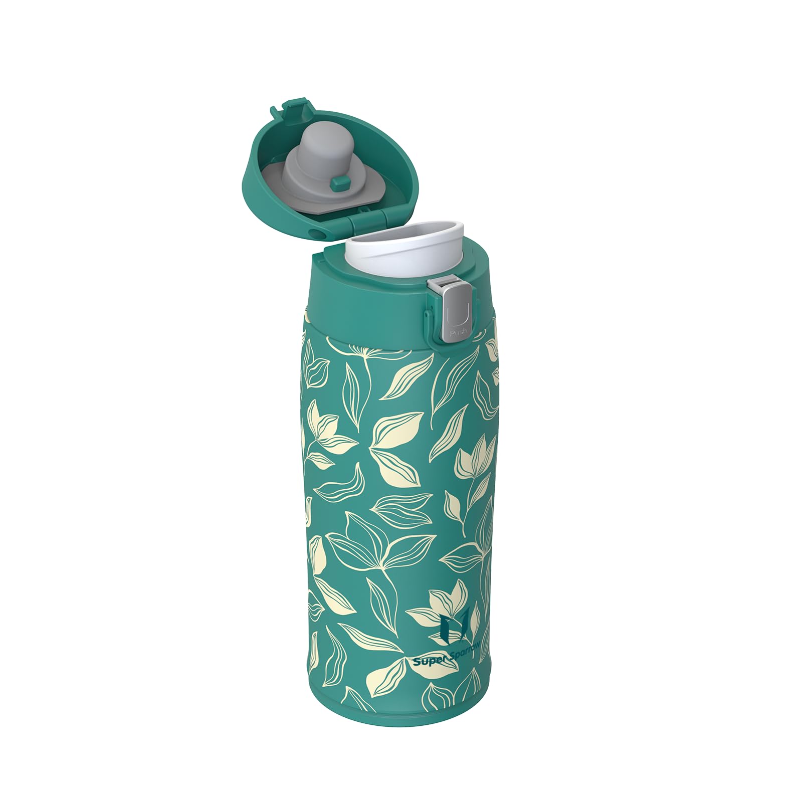 Super Sparrow Borraccia Termica, Acciaio Inox Bottiglia Termica - 350ml, 500ml, 750ml, 950ml - Senza BPA Tazza Termica, Borraccia Termica per Bambini, Scuola, Sportiva, Bici, Campeggio, Palestra