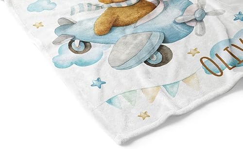 Miniatura 3 de Mantas personalizadas de bebé de oso pequeño para niños regalos de bebé para niños recién nacidos manta de bebé personalizada regalos personalizados