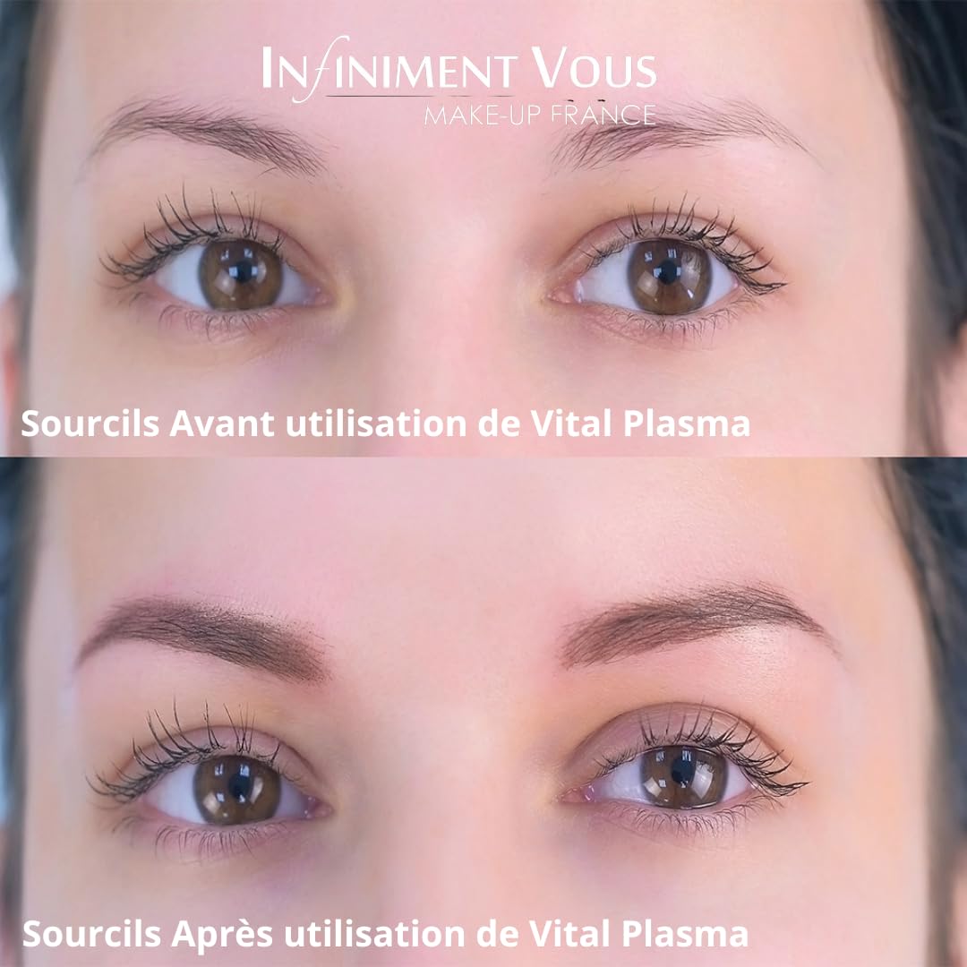 Infiniment Vous Make Up France - Siero Ciglia Allungante e Sopracciglia, Trattamento Crescita Ciglia e Sopracciglia VITAL PLASMA, per Ciglia e Sopracciglia