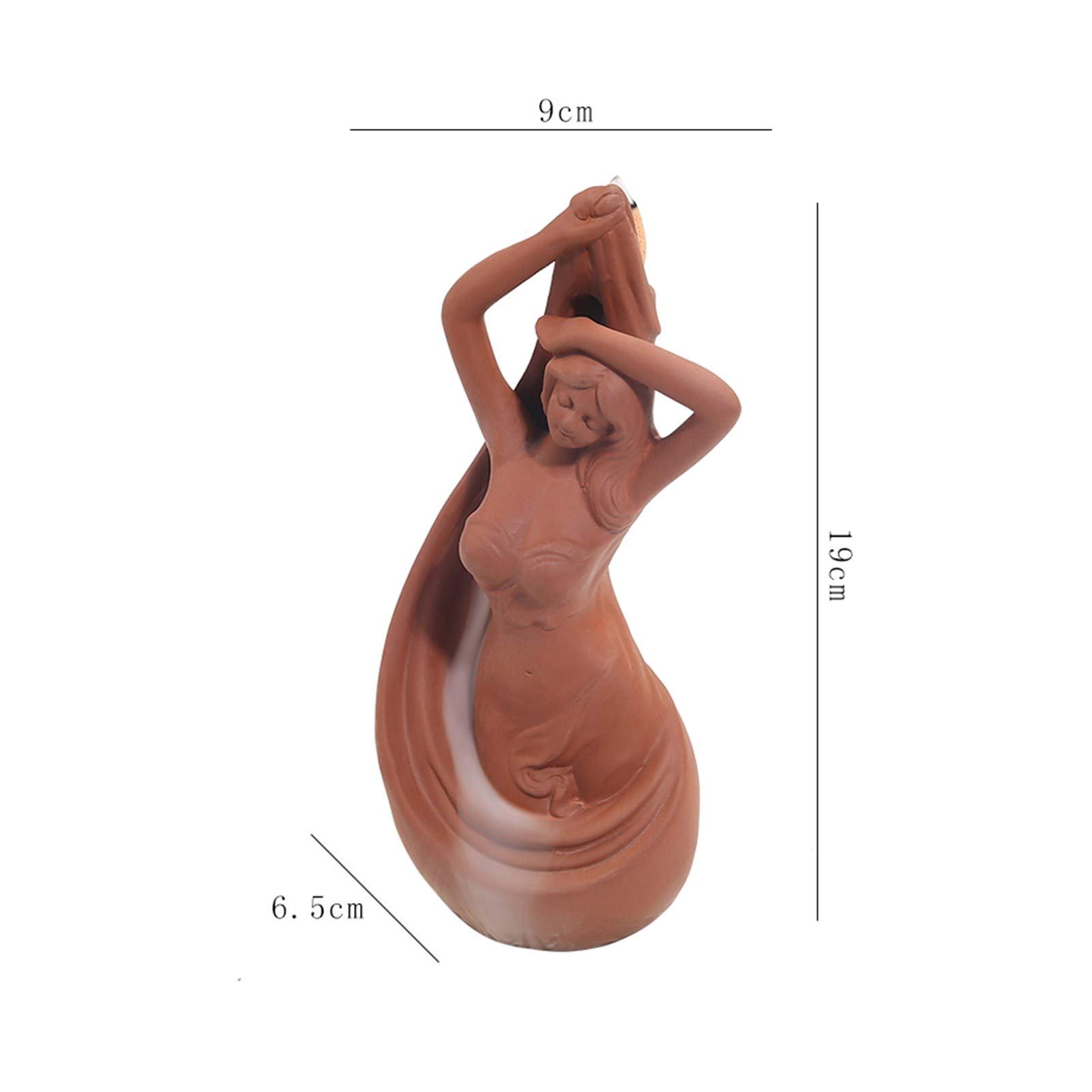 Ronde wierookhouder - 12 cm houten kom, handgemaakte
