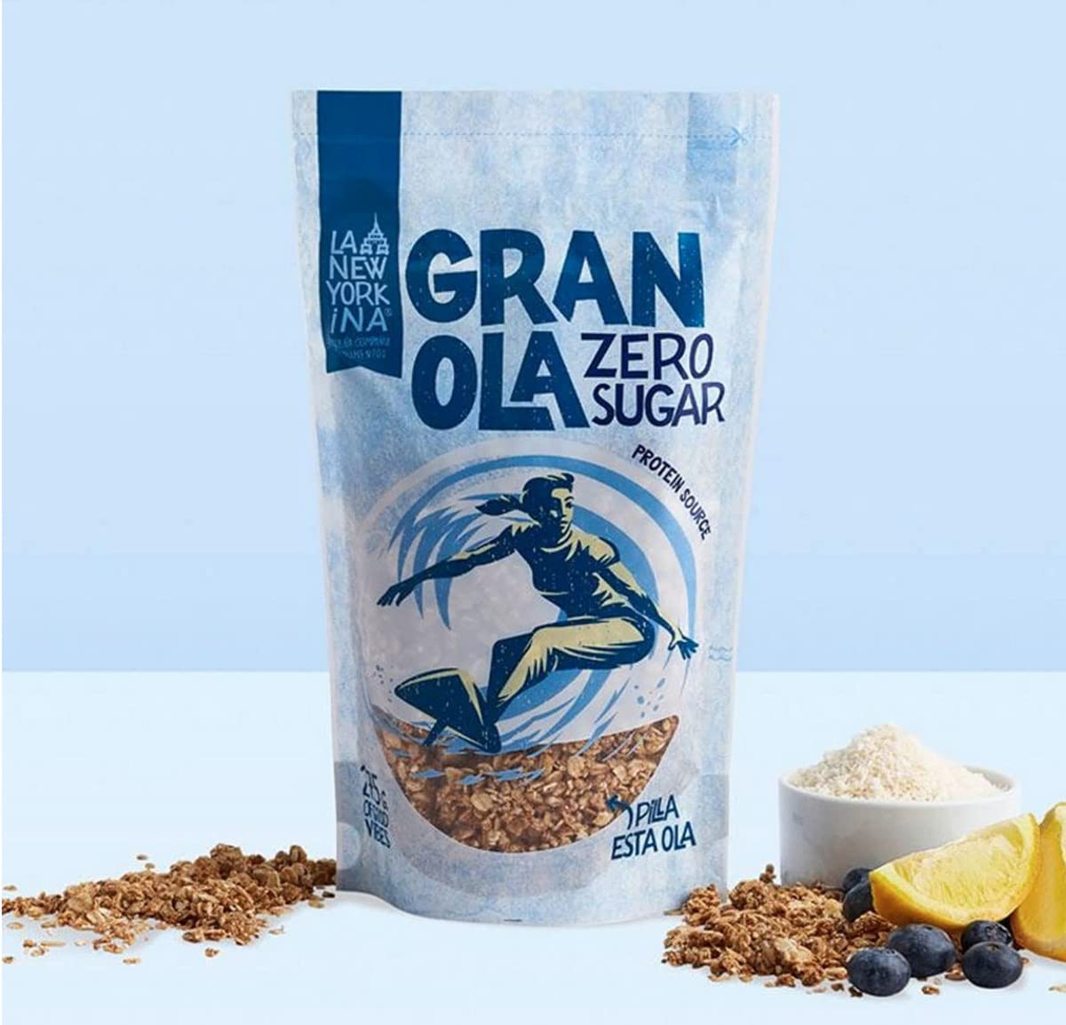 La Newyorkina | Granola Zero Sucre (275g) | Céréales & Granolas | Délicieux, croustillants, sans sucres