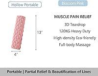 Vista 4 de 13" High Density Exercise Roller Foam, for Back Legs Calf, Hip, Low Back Textured Muscle Rollers Deep Tissue Small Roller for Physical Therapy