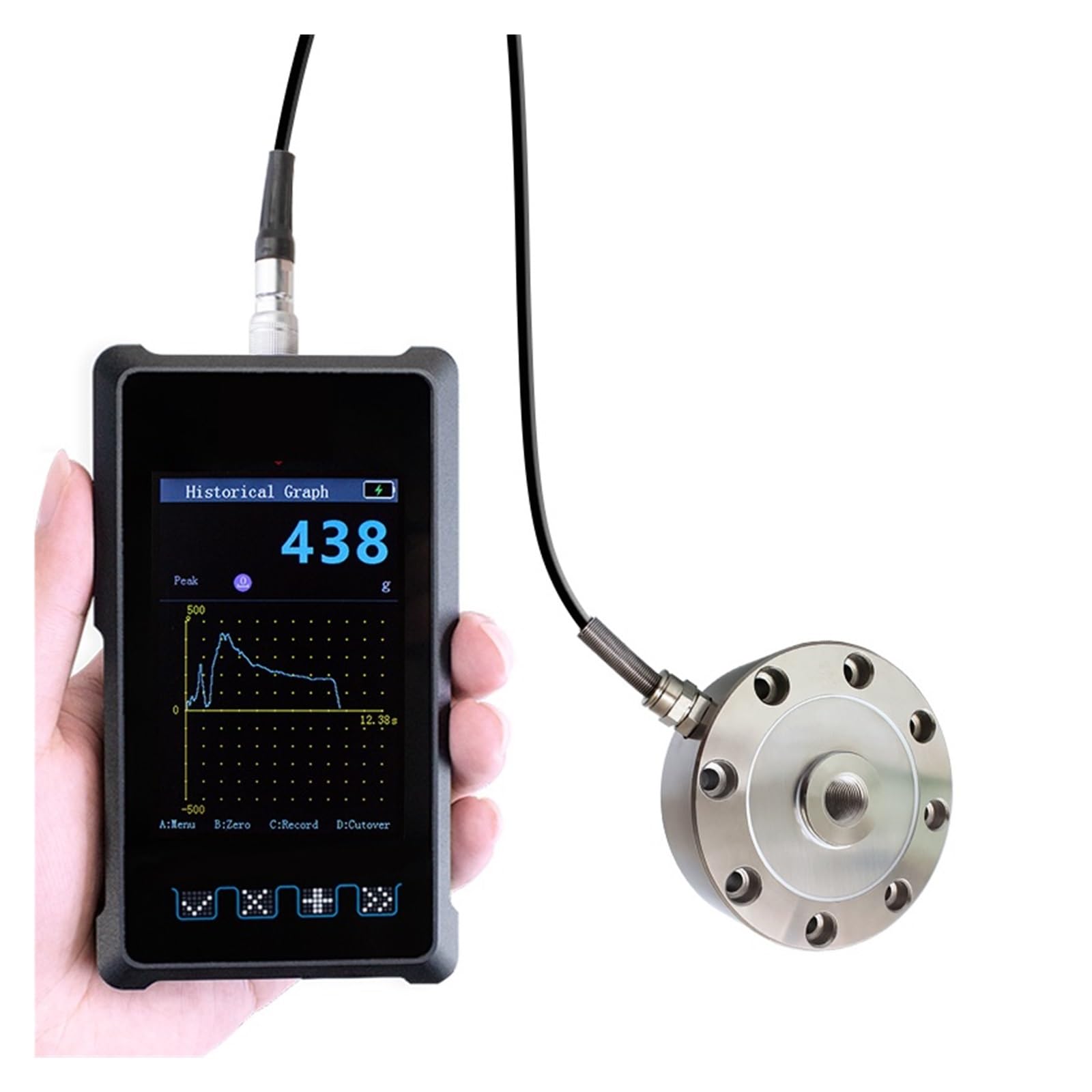 Medidor de fuerza digital DY920 Daysensor pantalla Digital medidor de fuerza push-pull probador máquina de tracción portátil dinamómetro máquina de prueba electrónica(1 channel 3200hz)