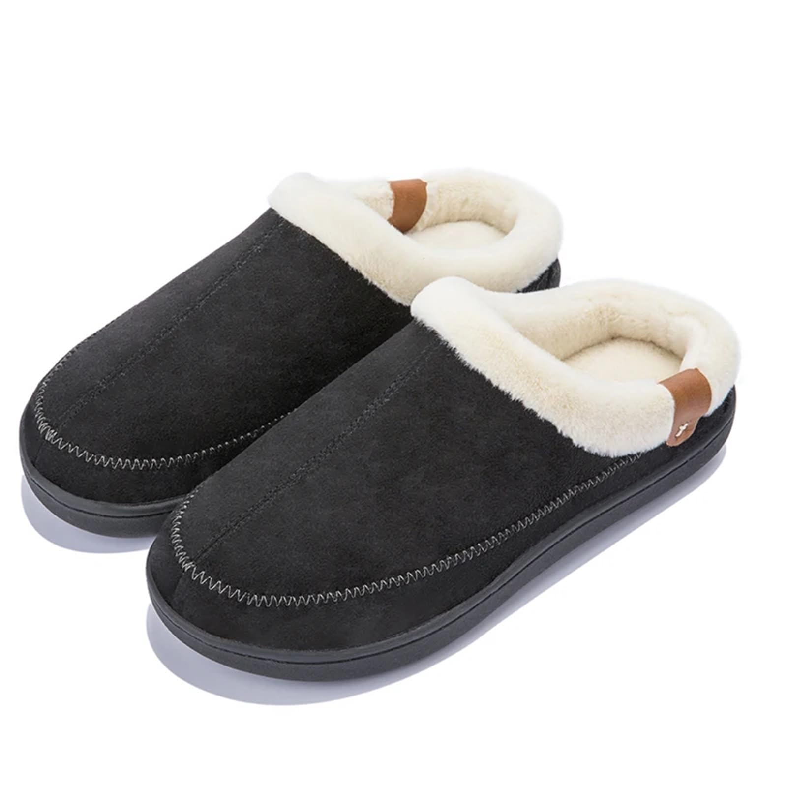 Pantofole Calde Invernali Home Uomo Pantofole Invernali Peluche Calde Scarpe Casa Interno Camera da Letto Ciabatte in Cotone Comode Per L'Inverno