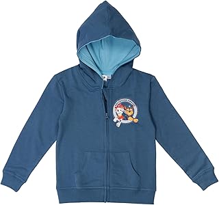 Paw Patrol - Sudadera con capucha para niño (cierre de cremallera), color azul